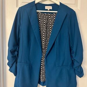 Skies Are Blue Teal Blazer